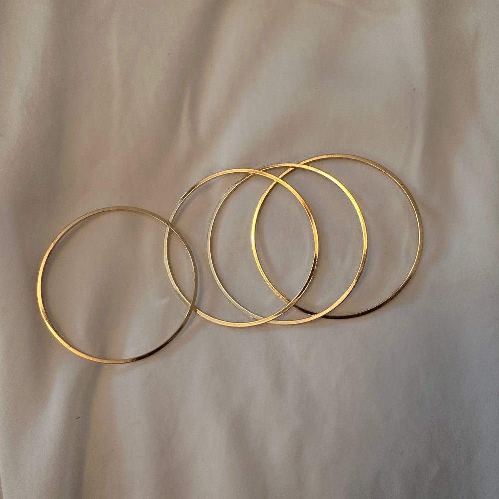 Elegant Gold Bangle Set